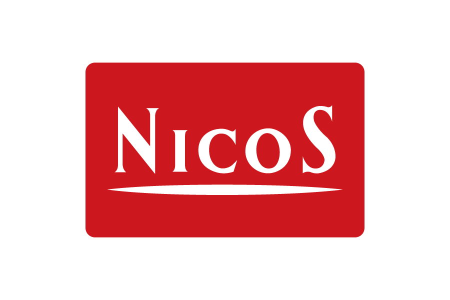 ECサイトのカード決済紹介に必要なニコス（nicos）のロゴデータです。