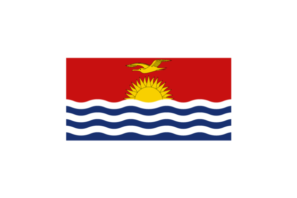 オセアニア（大洋州）キリバス (Kiribati)国旗のフリー素材、無料素材イラストダウンロード　ai png