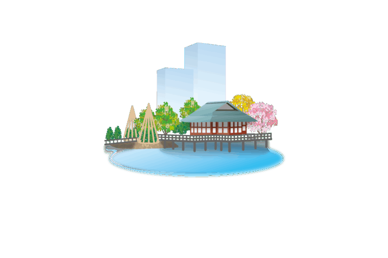 浜離宮恩賜庭園（はまりきゅう おんしていえん）の無料イラスト素材｜logo eps ai pngフリー素材で使えるイラスト素材高品質データをダウンロード！
