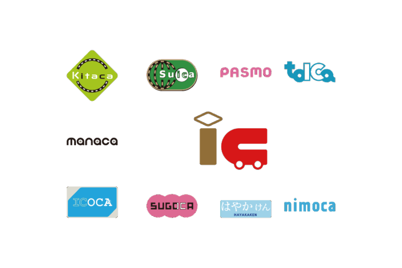 交通系ICカード全国相互使用のロゴシンボルマークの無料ロゴ素材｜logo eps ai pngフリー素材で使えるロゴ素材高品質データをダウンロード！