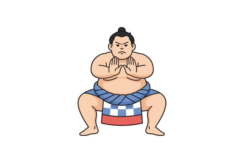 お相撲さん・力士のイラスト - 企業・ブランド等のロゴをIllustrator（AI・EPS形式）でトレースダウンロードフリー 素材の素材ナビ